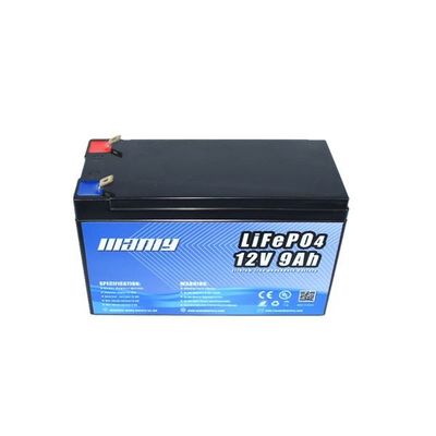 Backup 12V 9Ah Golf Cart Lithium Battery Wide Operation Temperature