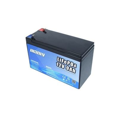 12V 9Ah Rechargeable LiFePO4 Battery Pack Backup For Golf Cart
