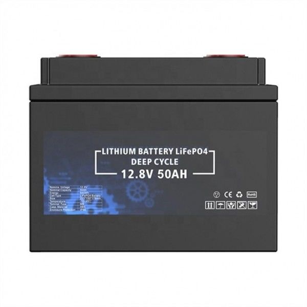 Marine 12V 50Ah LiFePO4 Battery Pack Lithium Iron Phosphate Rechargeable Battery