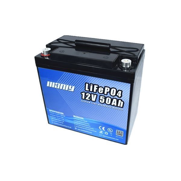 640Wh Capacity 12V 50Ah RV LiFePO4 Battery Rechargeable Lithium Ion